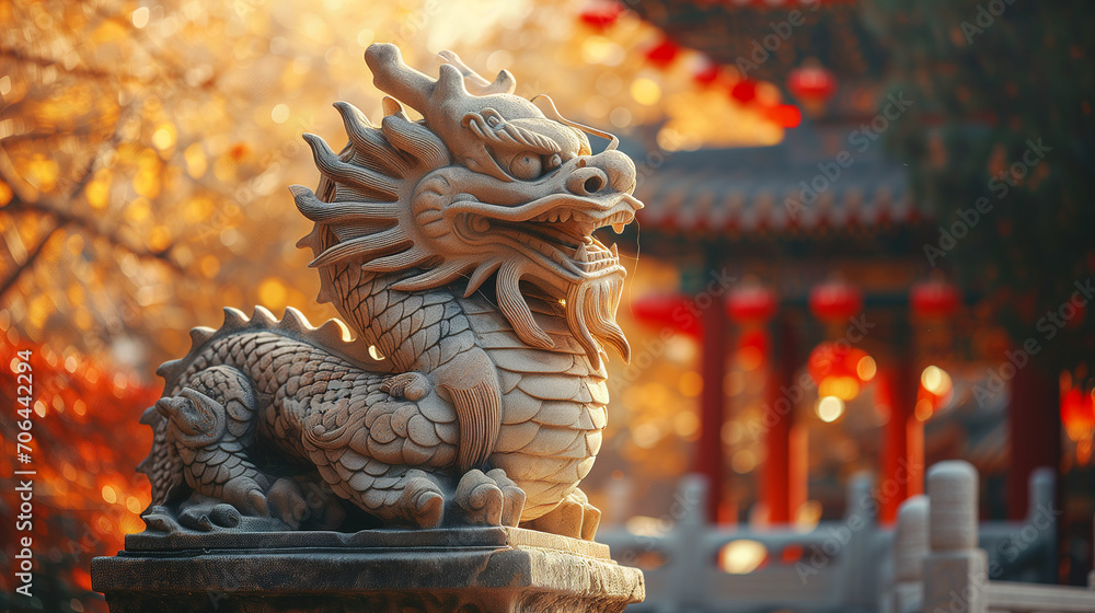 Dragon statue, dragon symbol, dragon Chinese, is a beautiful Thai and Chinese architecture of shrine, temple. A symbol of good luck and prosperity during the Chinese New Year celebrations. Dragon statue, dragon symbol, dragon Chinese, is a beautiful Thai and Chinese architecture of shrine, temple. A symbol of good luck and prosperity during the Chinese New Year celebrations.