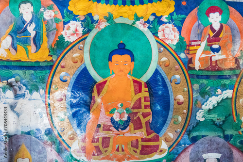 Buddha Amitayus, Thangki, Buddhist Art, Tibetan Buddhism photo