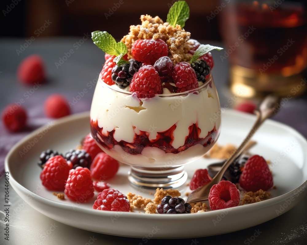 Healthy dessert. Generative AI. Healthy dessert. Generative AI.