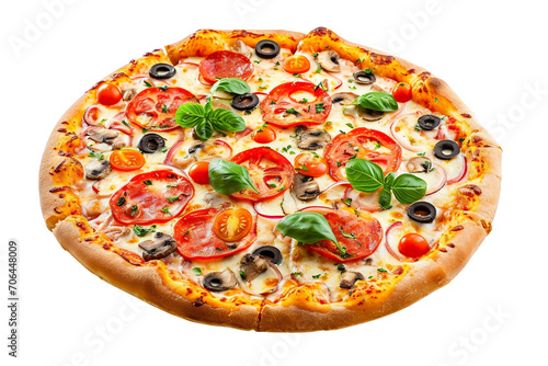 Pizza on a transparent background
