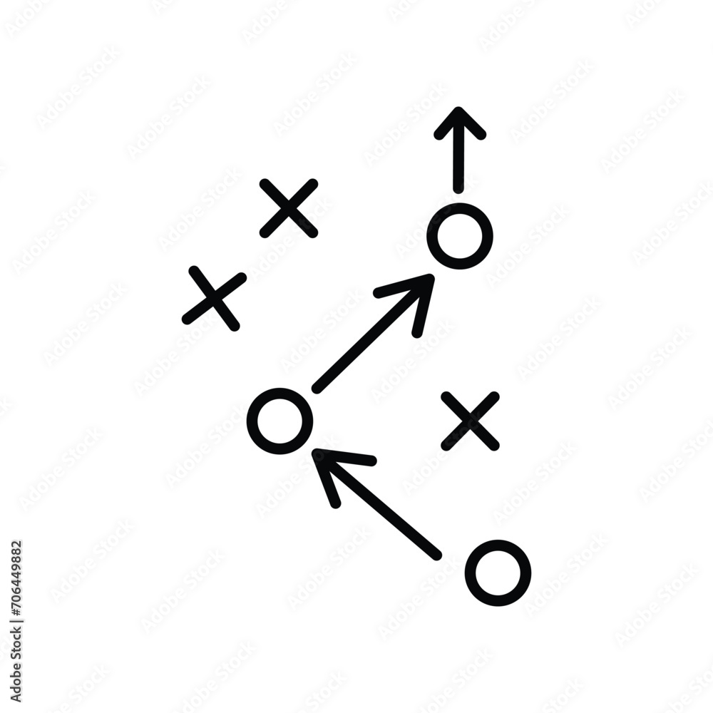 tactics business concept vector icon illustration tactics business concept vector icon illustration