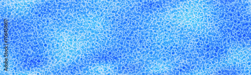 Light blue foam sponge seamless pattern. Vector illustration. Synthetic material bubble texture. Vinyl acetate sheet background. Bath cleanser or shower scrubber