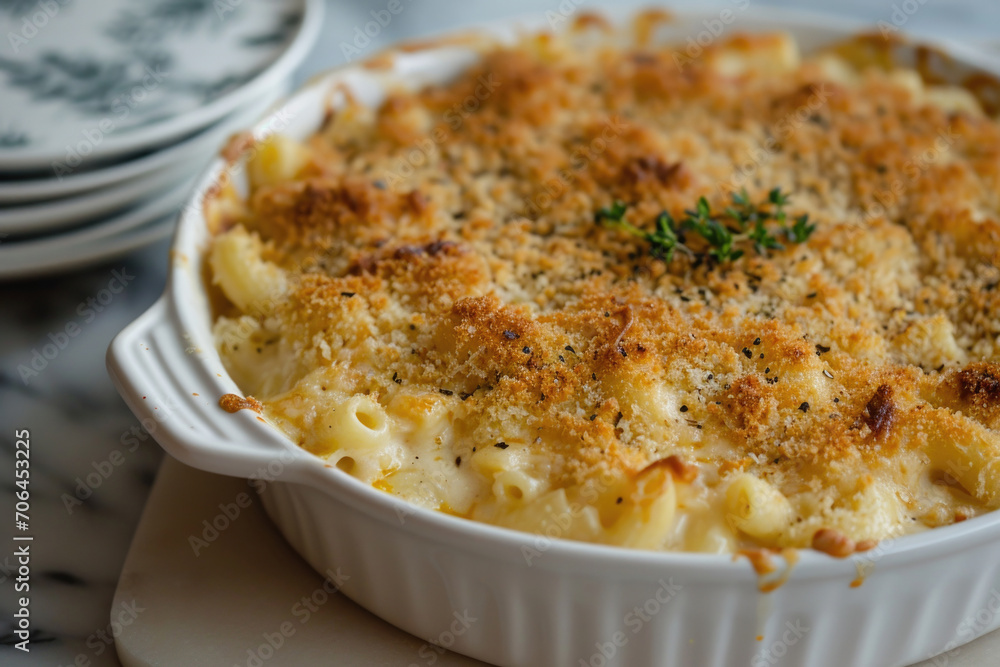 Perfectly Baked Truffle Mac And Cheese