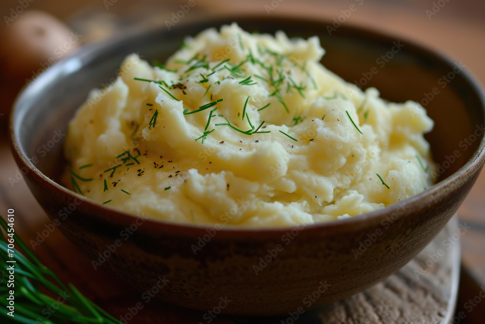 Truffleinfused Mashed Potatoes Serve As Side Dish Truffleinfused Mashed Potatoes Serve As Side Dish