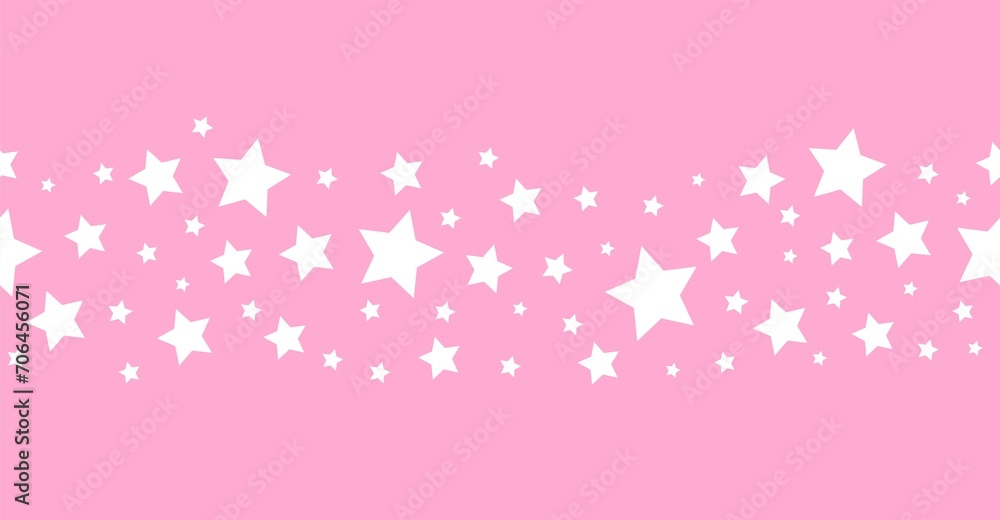 Striped pattern with a star. Pink texture Seamless  stripes. Fabric for wrapping wallpaper. Textile sample. Abstract geometric background. bright pink simple design. barbie style