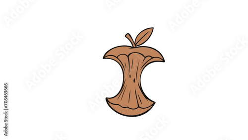trognon de pomme , déchet compostable 