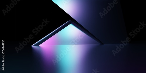 3d rendering of purple and blue abstract geometric background. Scene for advertising  technology  showcase  banner  game  sport  cosmetic  business  metaverse. Sci-Fi Illustration. Product display