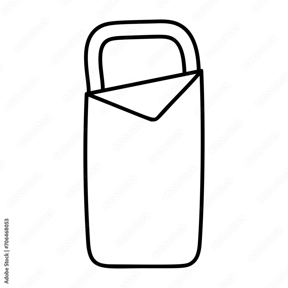 Warm sleeping bag concept, Backpacking Hiking Bed vector icon design, Camping and outdoor symbol, extreme sports equipment sign, Backpack and Adventure travel elements stock illustration Warm sleeping bag concept, Backpacking Hiking Bed vector icon design, Camping and outdoor symbol, extreme sports equipment sign, Backpack and Adventure travel elements stock illustration
