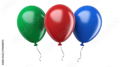 balloons on transparent background