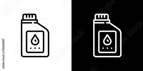Engine Oil icon. Automotive Icon. Black icon. Silhouette.