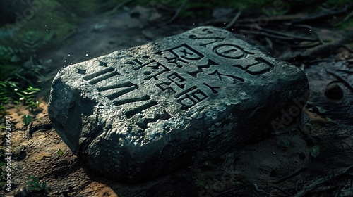 Ancient Rune Stone photo