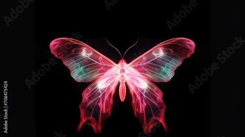 butterfly on black background © Wallpaper