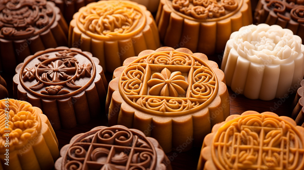 Mooncakes for Mid-Autumn Day in China Mooncakes for Mid-Autumn Day in China