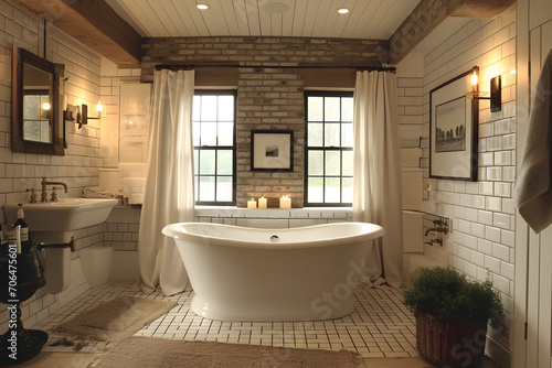 Rustic Barn Country Chic Bathtub