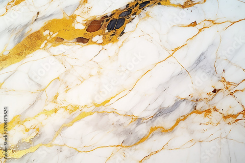 gold and white marble surface texture background