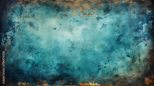 Grunge blue background photo