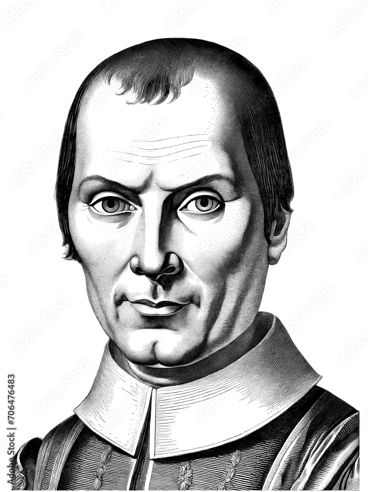Niccolo Machiavelli portrait, generative AI