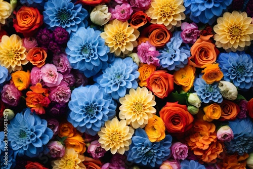 Vibrant flower bouquet symbolizing femininity and strength for womens day celebration. © Aliaksandra
