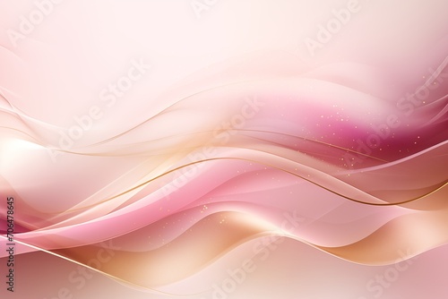 Pink and gold abstract background, digital wave wallpaper 