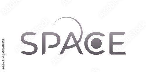 vector space word logo