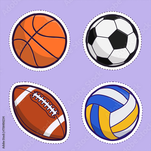 set of balls sticker