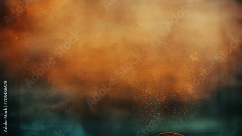 beautiful islam background with transparent arabic abstract caligraphy photo