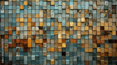 Abstract marble wallpaper background , luxury texture gold and blue tone