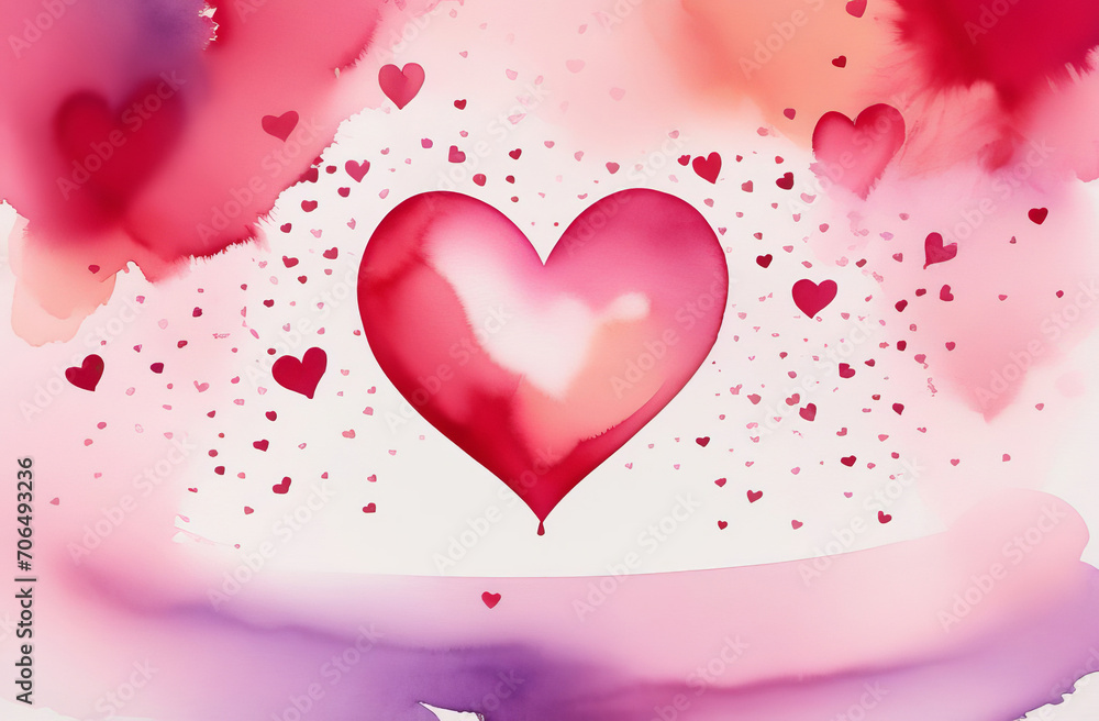 Background with hearts for Valentine's Day. Copy space Background with hearts for Valentine's Day. Copy space