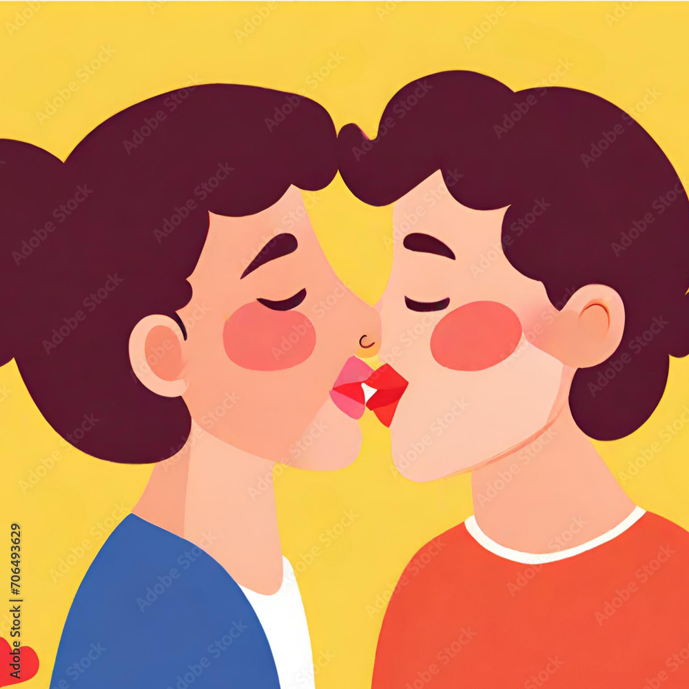 Illustrations for Valentine's Day. Cards, background, couple in love, graphic novel, music for lovers. Greeting card for 14 February. Illustrations for Valentine's Day. Cards, background, couple in love, graphic novel, music for lovers. Greeting card for 14 February.
