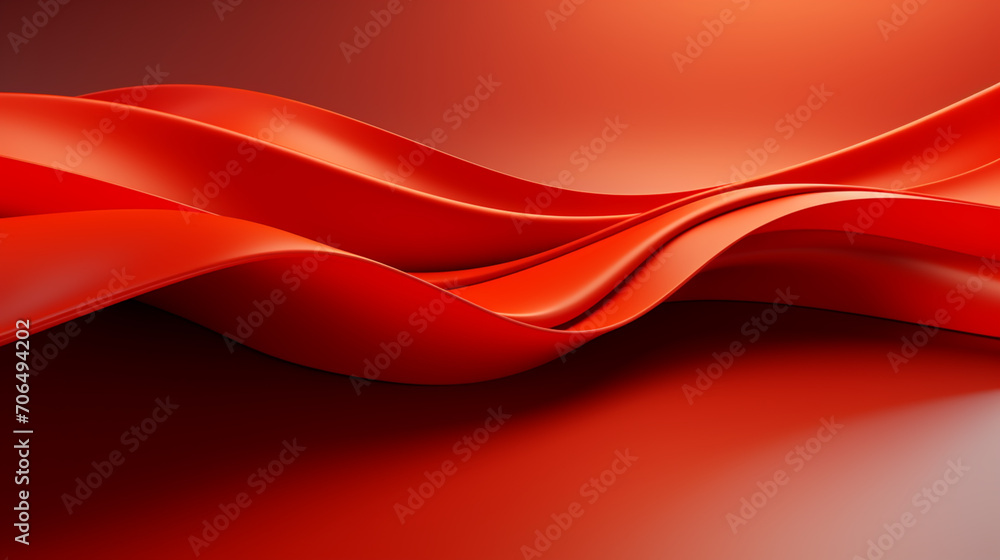 Abstract 3d gold curved red ribbon on red background with lighting effect and sparkle with copy space for text. Luxury design style. Abstract 3d gold curved red ribbon on red background with lighting effect and sparkle with copy space for text. Luxury design style.