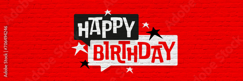 Canvas Print Happy birthday