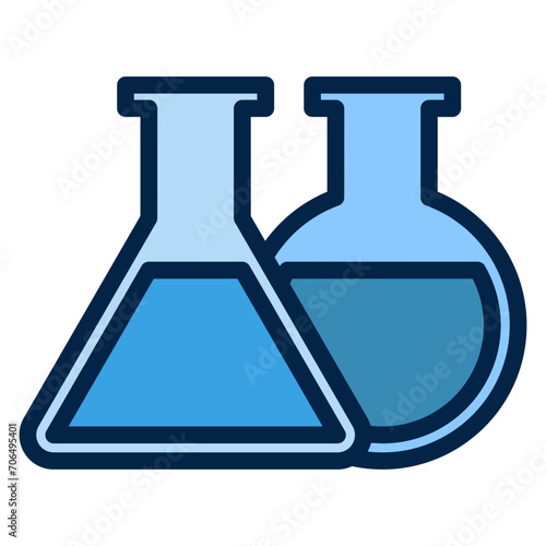 Chemistry Blue Colour Icon