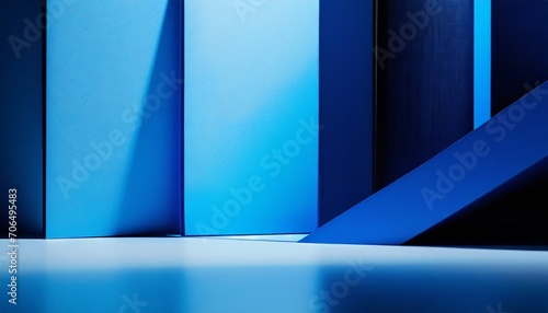 abstract background with lines.a sophisticated abstract blue setting, complete with a subtle drop shadow and a light backdrop, designed to elevate the visual impact of product presentations with a tou photo