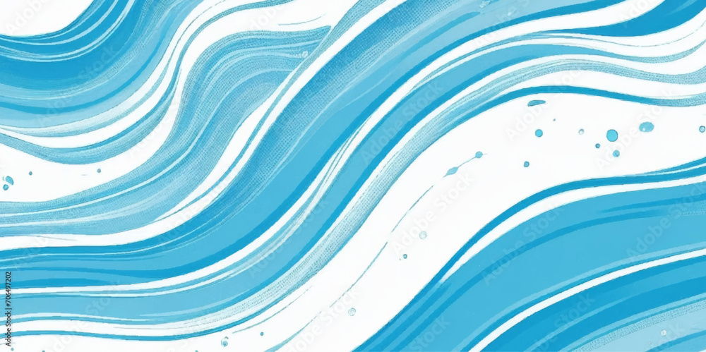 ocean, blue, wave, sea, water, surface, clean, deep, Abstract vector ocean wave soft blue and white background. Seamless pattern with blue waves.