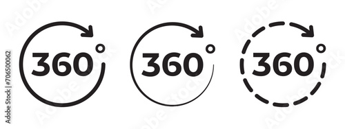 vector 360 degrees symbols