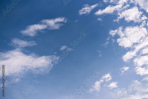 Summer blue sky cloud gradient light white background. Beauty clear cloudy in sunshine calm bright winter air bacground. Gloomy vivid cyan landscape in environment day horizon skyline view spring wind