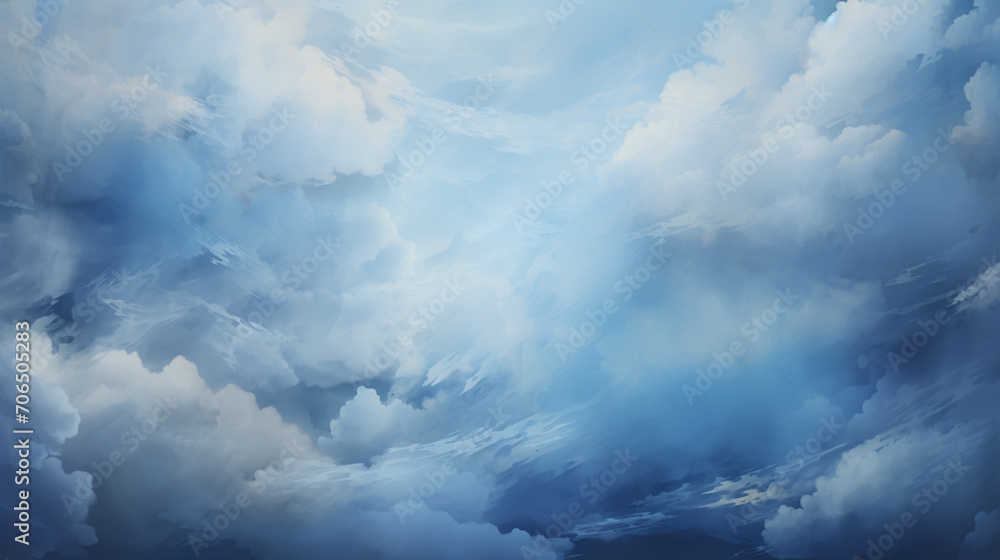 Obraz premium Dusk gray sky.Overcast sky in rainy season. Atmosphere of overcast sky before to rainy. Dark cloudy against white sky. Rain cloudy floating frame.