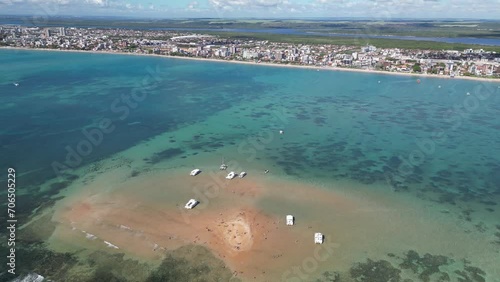 Ilha de Areia Vermelha em Cabedelo na Paraíba photo