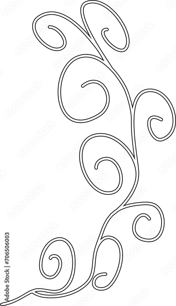 Line border set and scribble. Design element Line border set and scribble. Design element