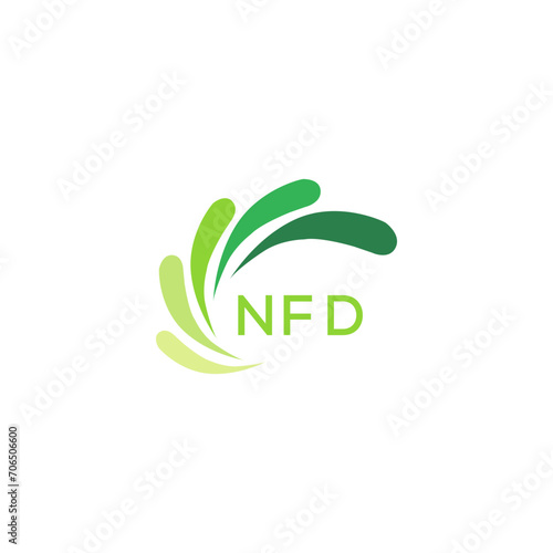 NFD Letter logo design template vector. NFD Business abstract connection vector logo. NFD icon circle logotype.
 photo