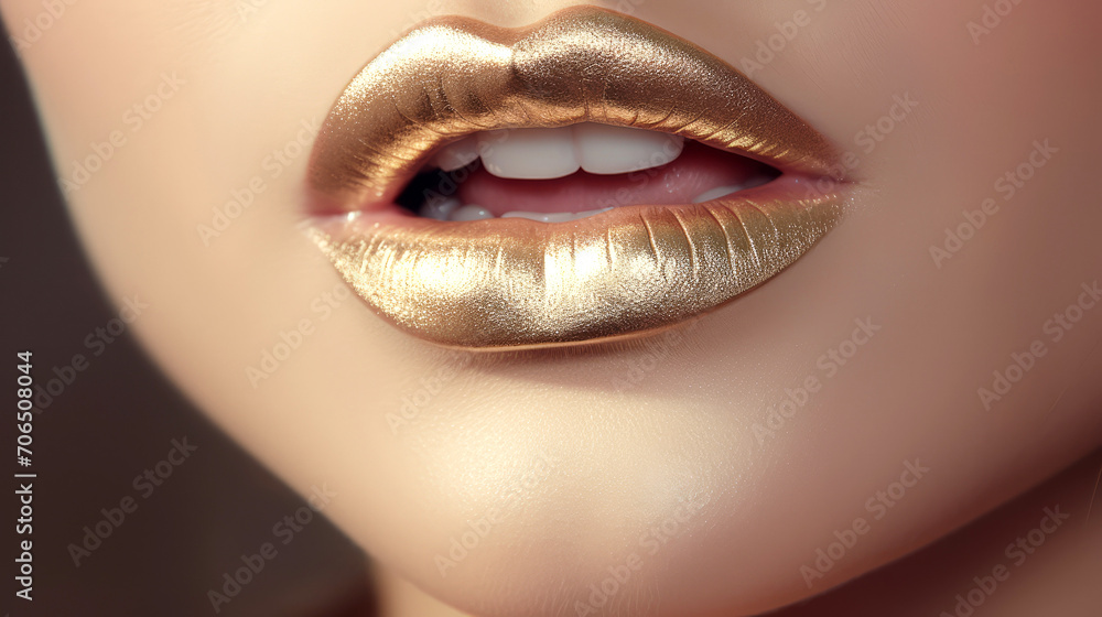 Glamorous Gold Lipstick: Elegance and Beauty in a Single Stroke Glamorous Gold Lipstick: Elegance and Beauty in a Single Stroke