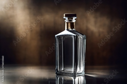empty alcohol liquor bottle template