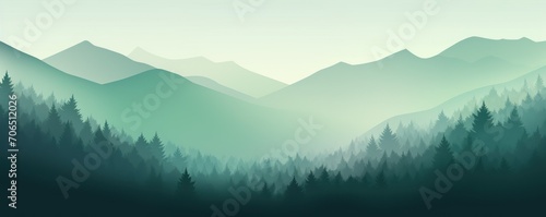 Forest green pastel gradient background soft