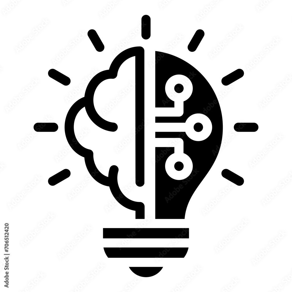 Innovate Solid Icon Innovate Solid Icon