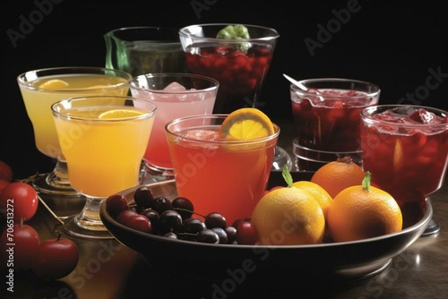Fruitful mixed drinks. Generative AI
