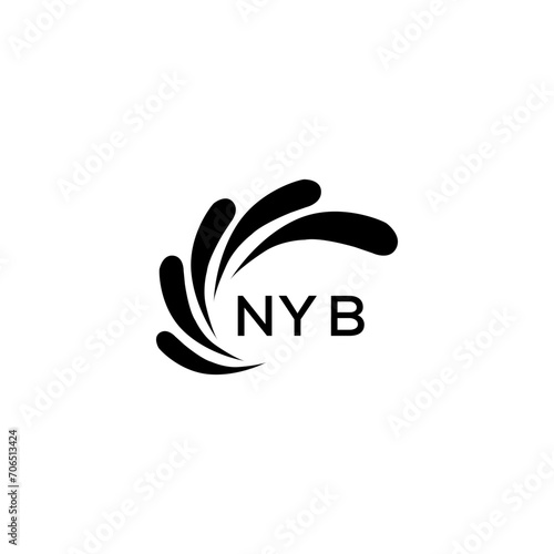 NYB Letter logo design template vector. NYB Business abstract connection vector logo. NYB icon circle logotype.

