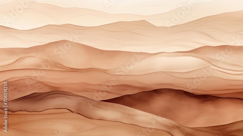Abstract graceful flowing illustration in shades of cocoa