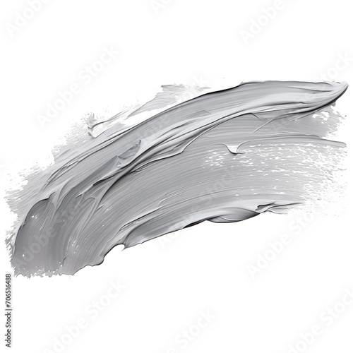 Gray acrylic paint brush stroke