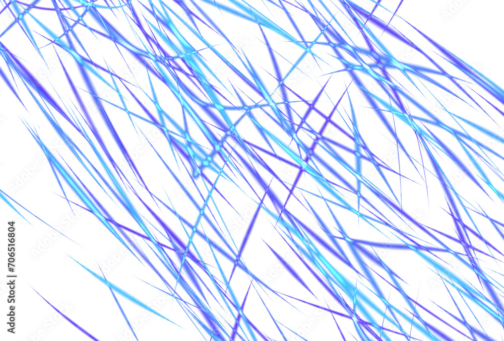 Obraz premium Pattern of blue neon lines