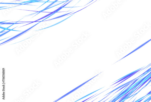 Pattern of blue neon lines